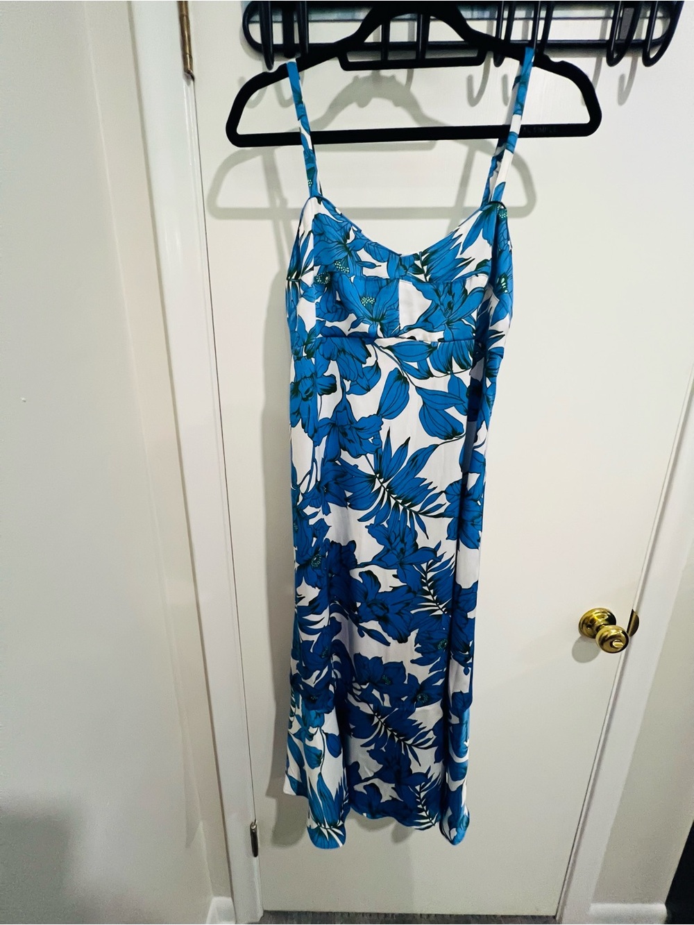 Cabi Blue Floral Slip Dress - Picture 2 of 3